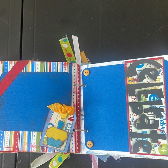 Happy birthday paper bag premade scrapbook brand new just made - Picture 8 of 9